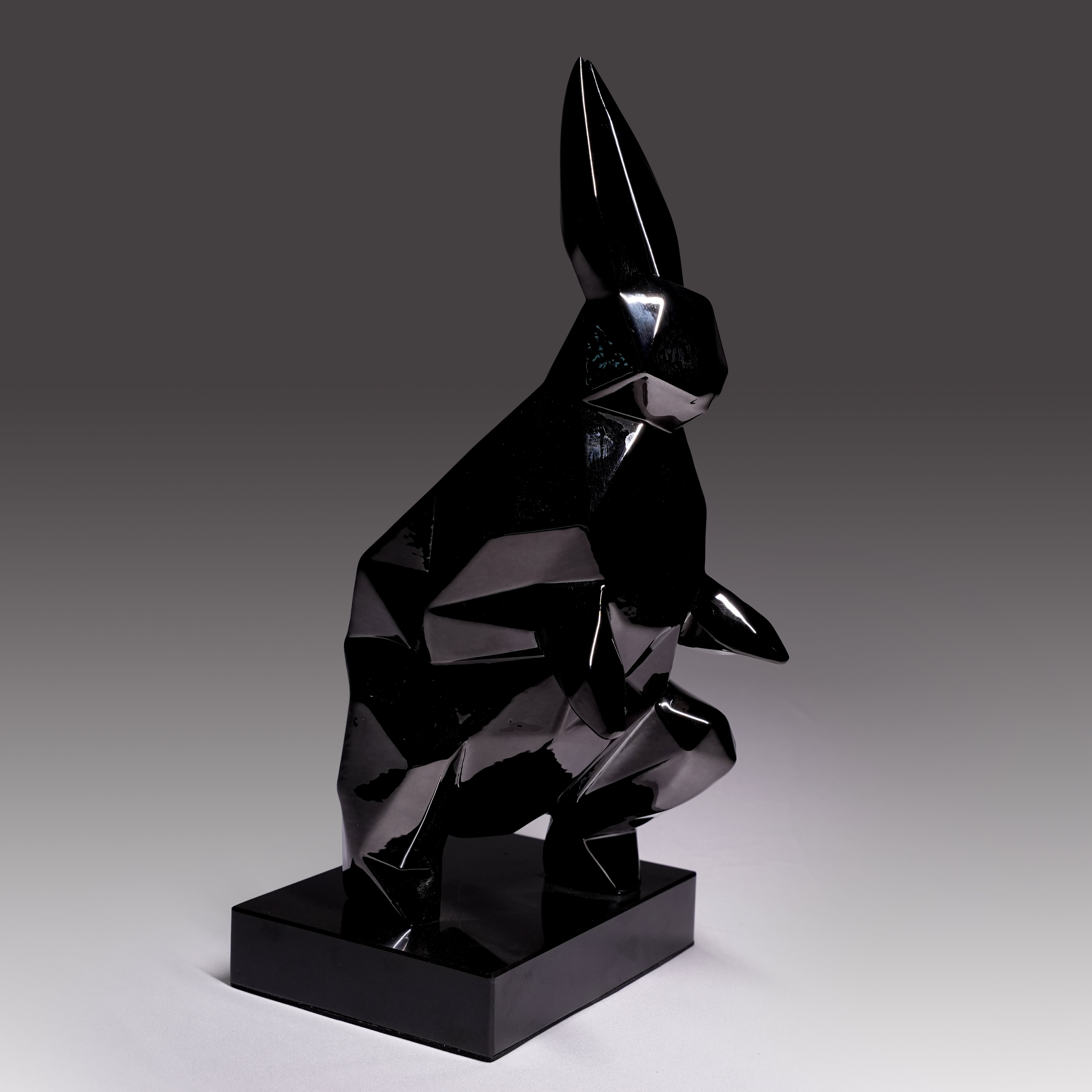 NOIR HARE — Geometric Rabbit Sculpture