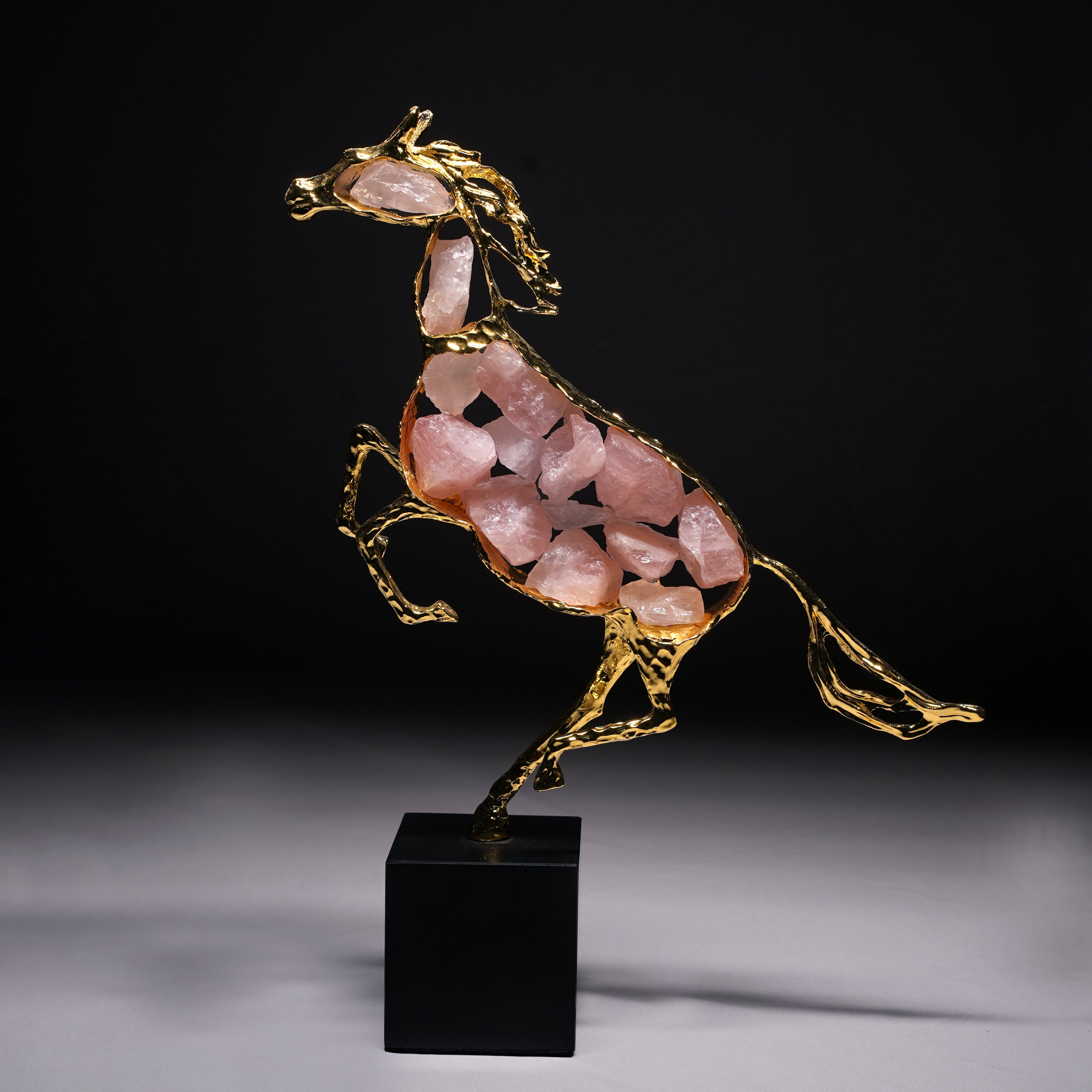 Crystal Gallop – Pink Crystal Horse Artifact