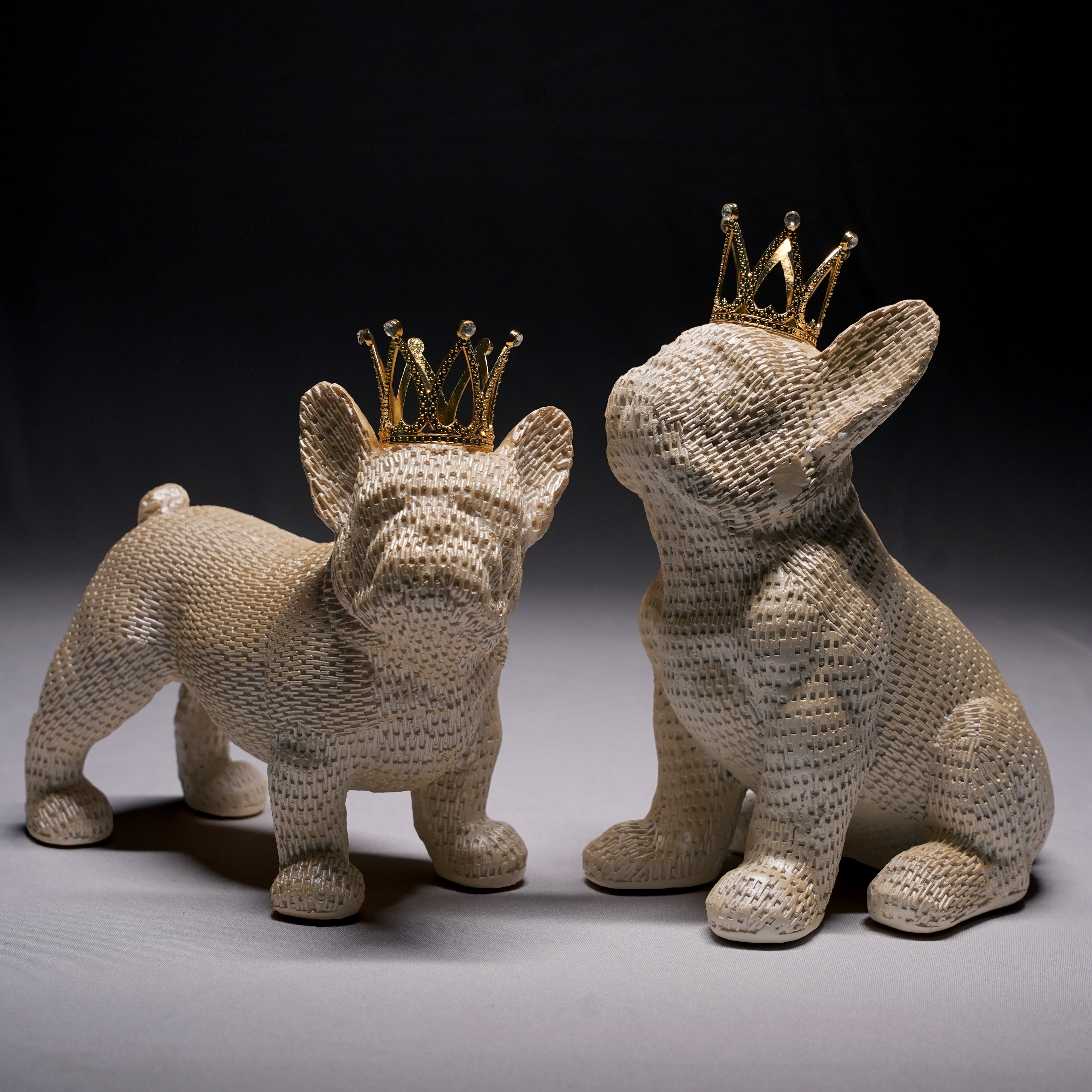 Crown Paws Duo – Luxury Crown Dog Decor Set