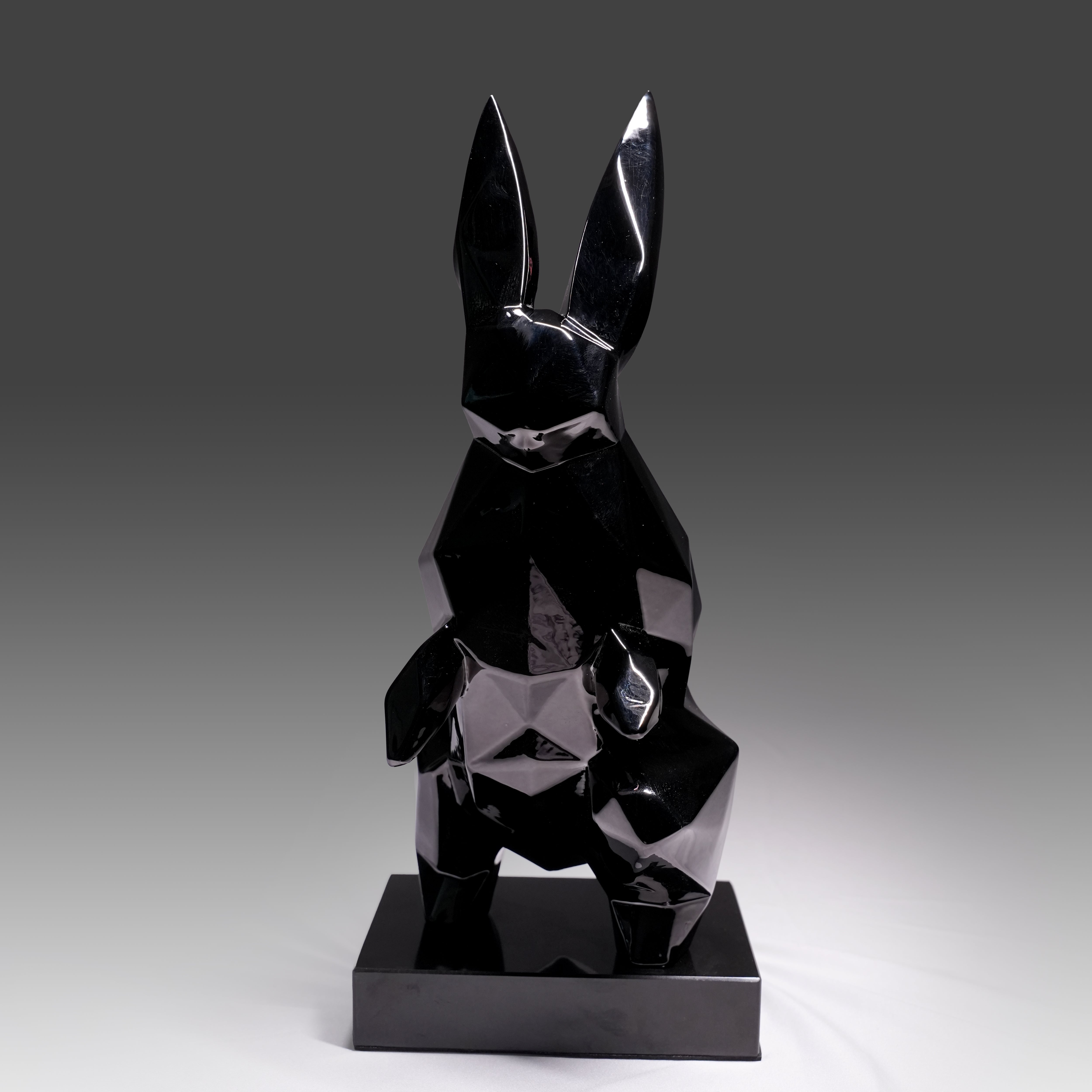 NOIR HARE — Geometric Rabbit Sculpture