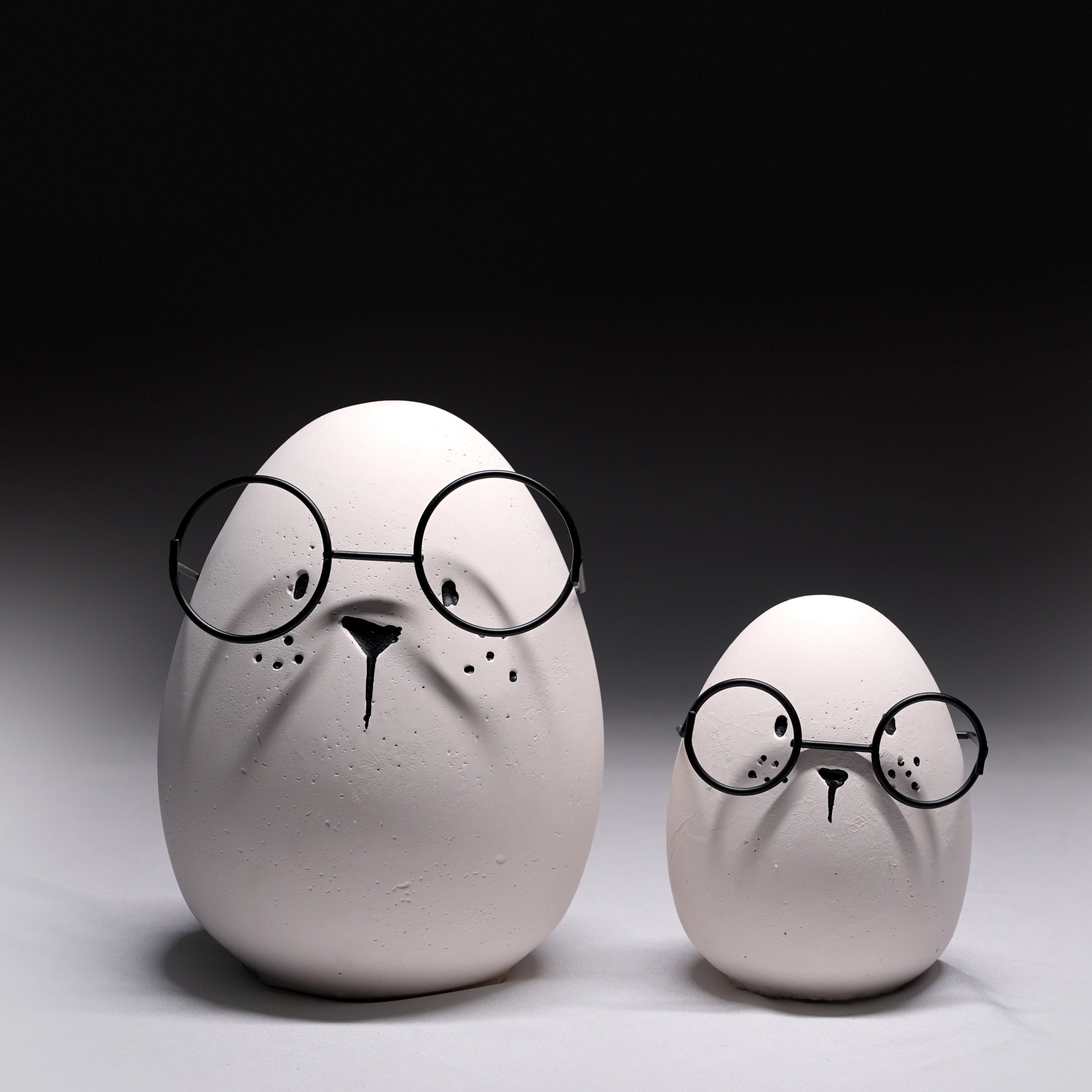 THE SCHOLARS — Whimsical Owl-Inspired Decorative Sculpture Set